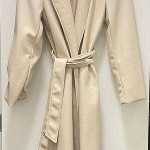 Chic Scoop Women's Trench Coat faux leather